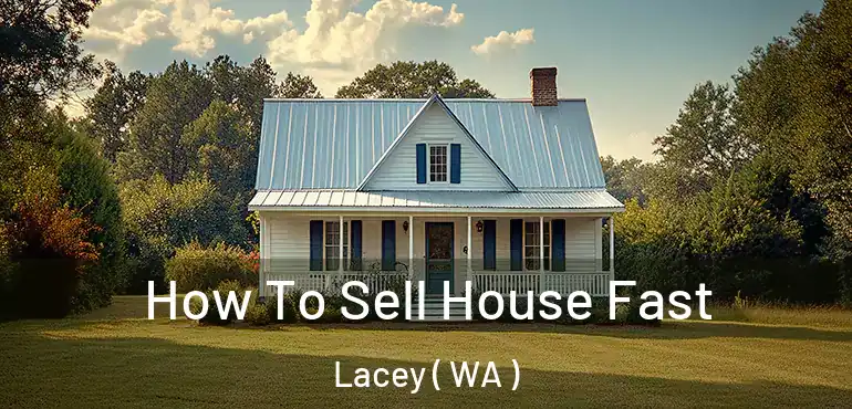  How To Sell House Fast Lacey ( WA )