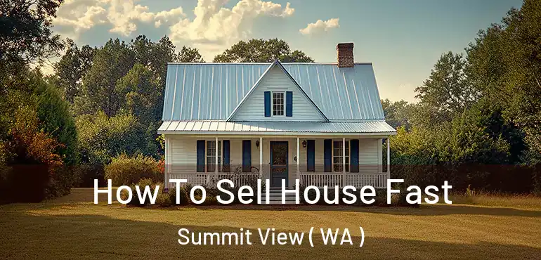  How To Sell House Fast Summit View ( WA )