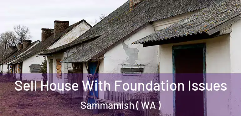  Sell House With Foundation Issues Sammamish ( WA )